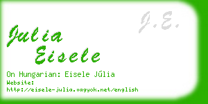julia eisele business card