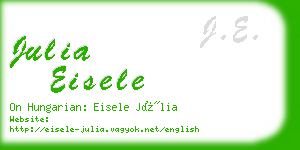 julia eisele business card